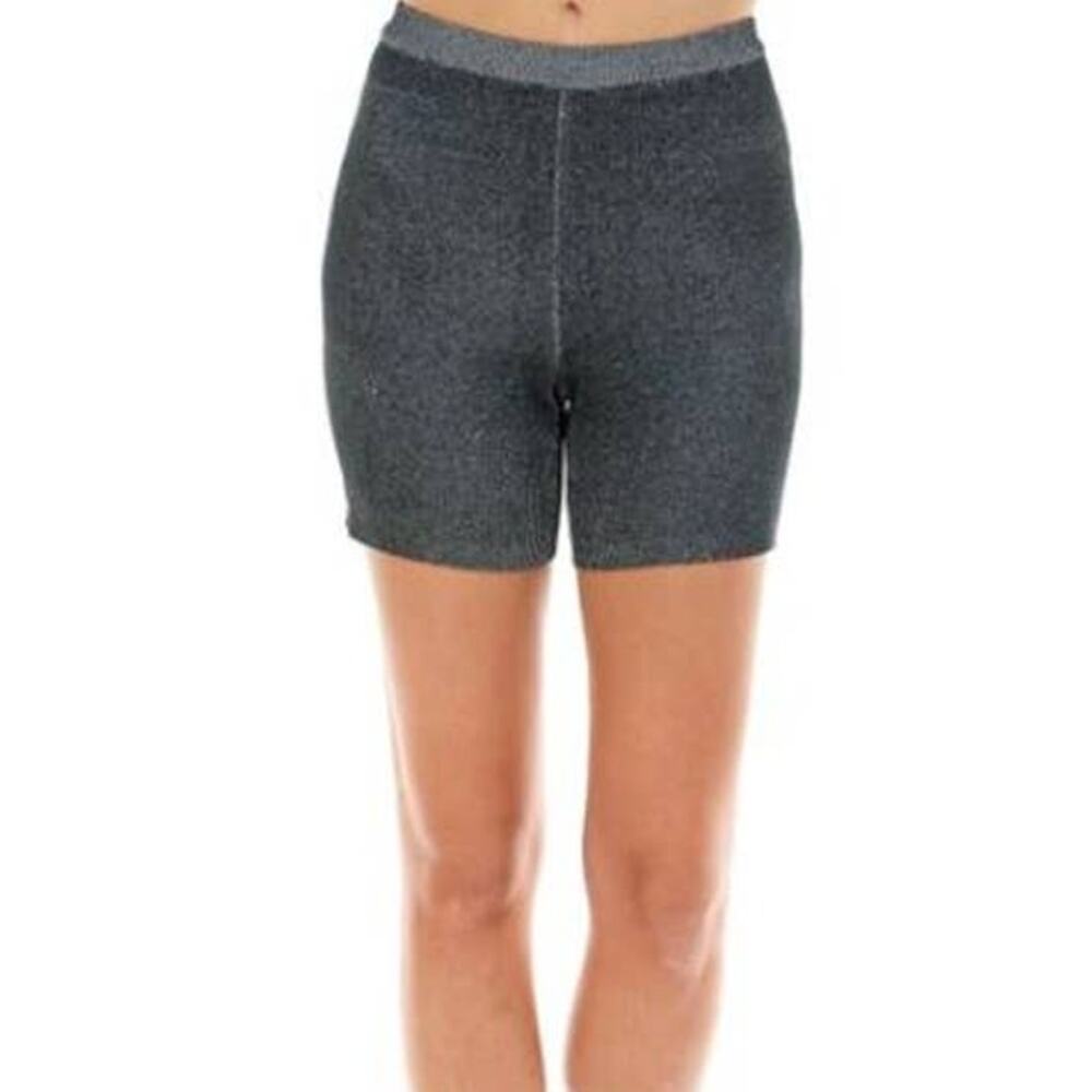 WAYF'98 Black Onyx Luke Heathered Bike Shorts NWT Size Small
